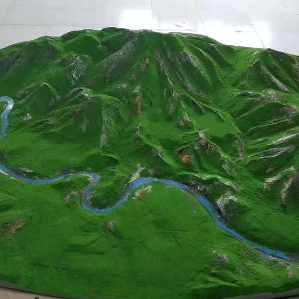 怎样按实际康县地形雕刻制作